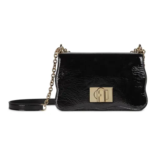 Furla 1927 Collection Кожа Сумка через плечо Мини Женская Черная