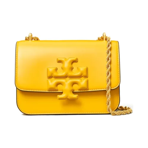 TORY BURCH ELEANOR Коровья кожа Сумка через плечо Маленькая Женская Желтая
