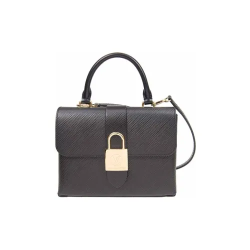 LOUIS VUITTON Locky Коровья кожа Замковая Сумка через плечо Стандартная Женская Черная