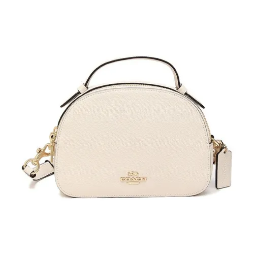 COACH Serena ПВХ Купольная Сумка Сумка Сумка через плечо Сумка через плечо Маленькая Женская Чисто Белая