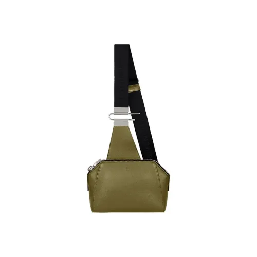 GIVENCHY Antigona GRAIN LEATHER Sling Bag Shoulder Bag Men's Khaki