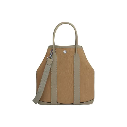 HERMES GARDEN FILE 28 Телячья кожа с цветным холстом сумка через плечо сумка женская коричневый