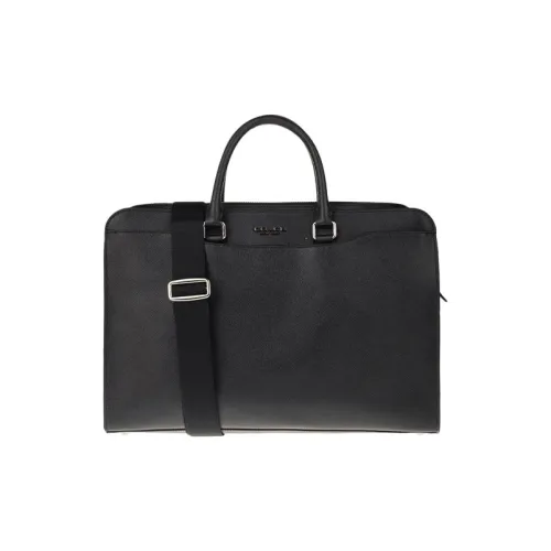 COACH Beckett Кожа Доска для ноутбука Сумка через плечо Большая мужская черная