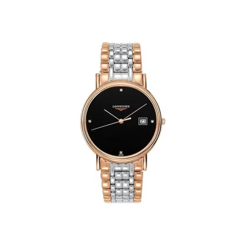 LONGINES Quartz Механизм Мужские Часы Magnificent Collection 38,5 мм Черные