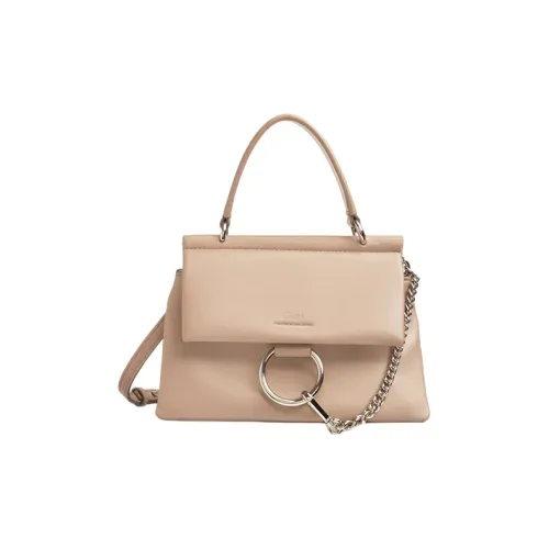 Chloe Faye Soft Lambskin Плечевая сумка Сумка Small Женская Светло-розовая