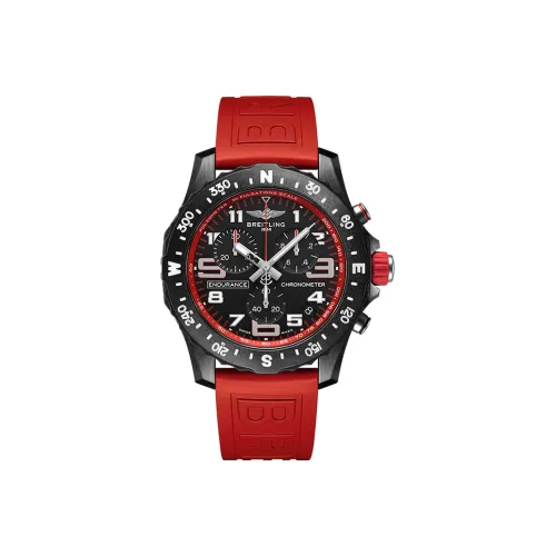 BREITLING Professional Collection Кварцевый механизм Унисекс Часы 44 мм Черный циферблат Breitlight® Корпус Резиновый ремешок