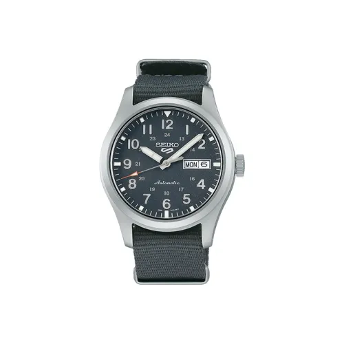 SEIKO Механический механизм Мужская серия 5 Часы 48,1мм*49,4мм*13,2мм Серый
