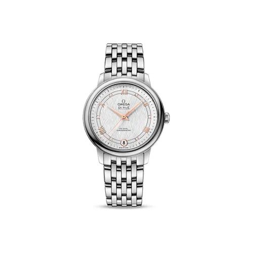 OMEGA Автоматический Механический Movement Женские Часы Elegant Saucer Series 32,7 мм Серебряные