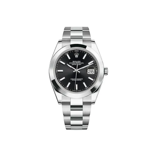 ROLEX Автоматический Механический Часы для Мужчин из Серии Log, 41 мм, Черный