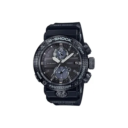 Год SHOCK GRAVITYMASTER Aviation Collection Кварцевый механизм Резиновый ремешок Часы Мужские Черный циферблат GWR B1000 1APR