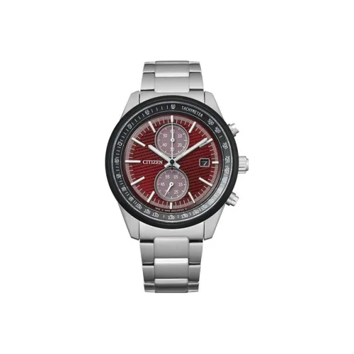 CITIZEN Светильник Кварцевый механизм Мужские часы Ecology Drive Collection 41mm*10,9mm Красный