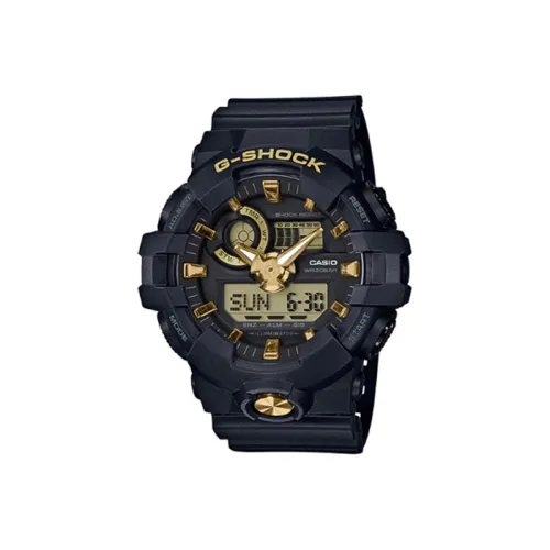 CASIO Кварцевый механизм Мужские часы Liquid Crystal/Analog Dual Display Series 57,5мм*53,4мм*18,4мм Черные