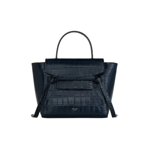 CELINE Ремень из коровьей кожи сумка женский морской синий