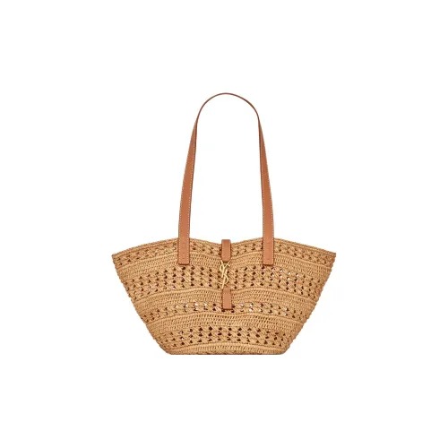 SAINT LAURENT Рафия Тоут Сумка Сумка для покупок Сумка Сумка через плечо Женская Шафран