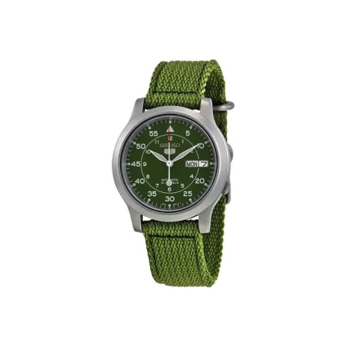 SEIKO Автоматический Механический Механизм Мужские Часы 37 мм Зеленый