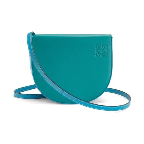 LOEWE Каблук Телячья кожа Сумка через плечо Женская Павлиний синий Candy Color