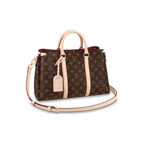 LOUIS VUITTON Soufflot Естественный Телячья Кожа Плечевая Сумка Сумка Средний Размер Женская Многоцветная