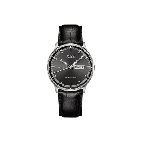 MIDO Автоматический Механический Мужской Часы Commander 40 мм Серые