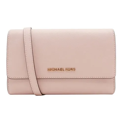 MICHAEL KORS Jet Set Travel Коровья кожа 3 в 1 Монетница Сумка через плечо Женская Нежно-розовая