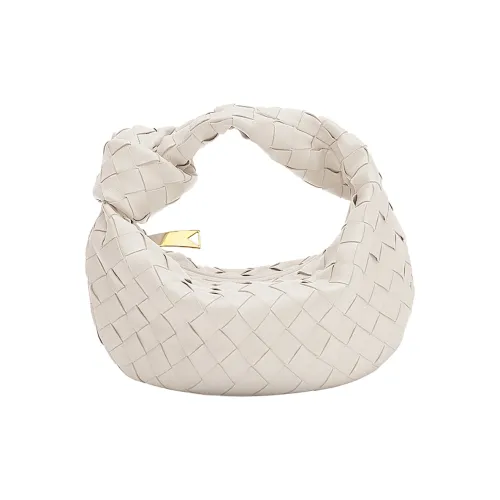 Bottega Veneta Сумка-круассан из овечьей шкуры сумка на одно плечо мини женский цвет мел белый