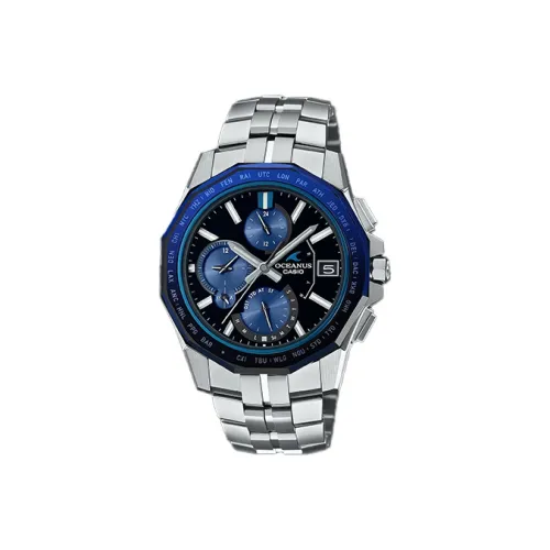 CASIO Кварцевый механизм Титан Ремешок Часы Мужские Черный циферблат