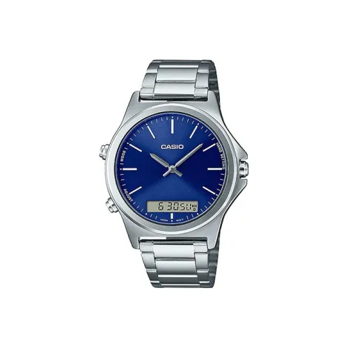 CASIO Standard Series Кварцевый механизм нержавеющая сталь ремешок часы 46,5 мужские синий циферблат