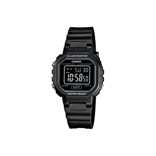 CASIO YOUTH Collection Кварцевый механизм Блок Смольный ремешок Часы Мужские Черный циферблат