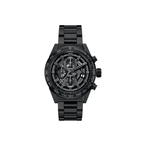 TAG Heuer Carrera Collection Автоматический Механический Механизм Мужские Часы Часы 45 мм Черный Циферблат