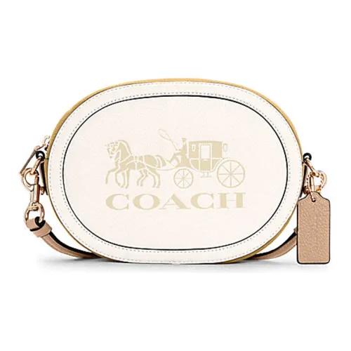 COACH Camera Кожа Camera Сумка Сумка через плечо Маленькая Женская Экрю
