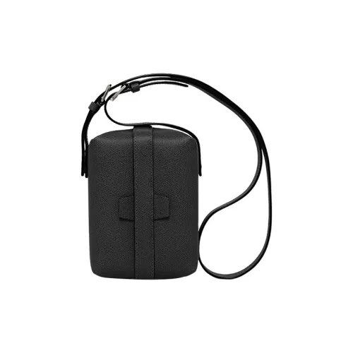 Valextra Tric Trac Телячья кожа Сумка через плечо Сумка Женская Черная