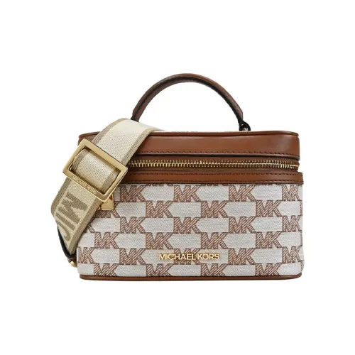 MICHAEL KORS Jet Set Ткань Коробка Сумка Косметичка Сумка Сумка через плечо Сумка через плечо Стандартная Женская Коричневая