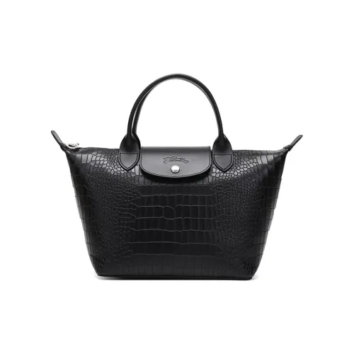 LONGCHAMP Le Pliage Cuir Коровья кожа Сумка Маленькая Женская Черная