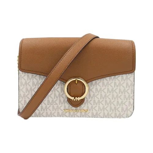 MICHAEL KORS MICHAEL KORS Handbag Collection Wanda ПВХ Сумка через плечо Сумка на плечо Средняя Женская Ванильный Белый