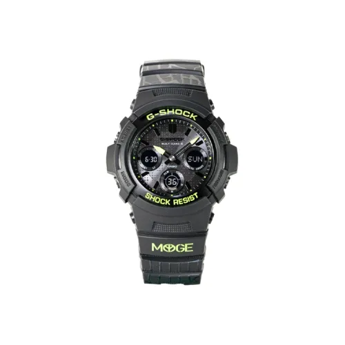 CASIO г Shock Collection MYGE Коллаборация Солнечный Кварцевый механизм Смола Ремень Часы Мужские Черный Циферблат