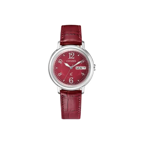 CITIZEN Светильник Кварцевый механизм Женские Ecology Drive Collection Часы 32,5 мм Красный