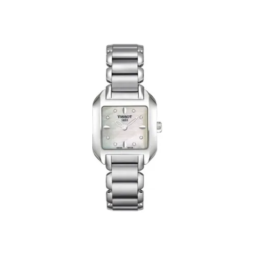 TISSOT T LADY Серия T Wave Collection Кварцевый механизм Женские часы Часы 23,6 мм 23,6 мм Белый циферблат