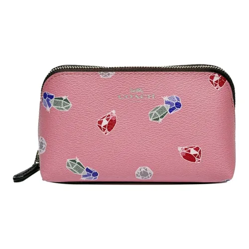 COACH Disney Snow White Collaboration Холст Клатч Косметичка Маленький Женский Тюльпан Розовый