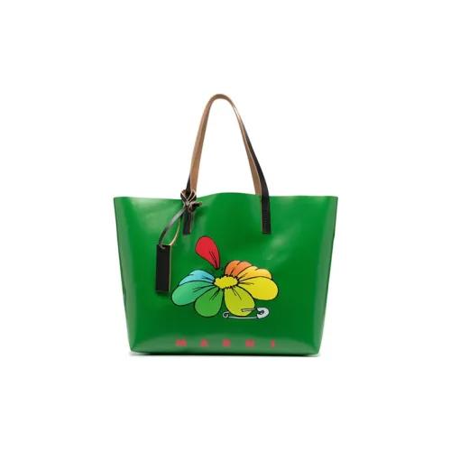 MARNI Коровья кожа Тоут Сумка Сумка для покупок Сумка на плечо Сумка Мужская Зеленая