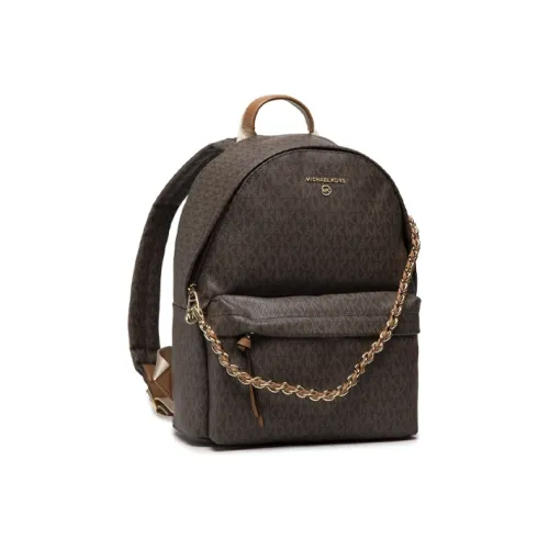 MICHAEL KORS Slater Artificial Leather Backpack Large Women's Dark Brown Gut Brown