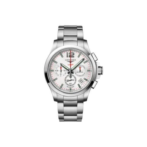 LONGINES Quartz Механизм Мужские часы Comcast V.H.P Series 42 мм Белые