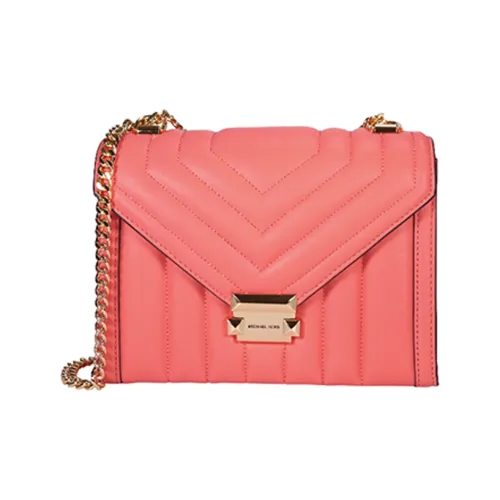 MICHAEL KORS Овчина Конверт Сумка Плечевая Сумка Большая Женская Оранжевая Красная