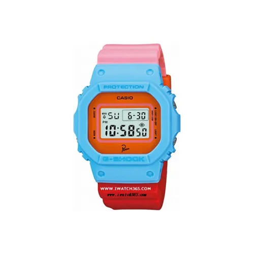 CASIO SQUAD Series G SHOCK Collection Кварцевый механизм Смольный ремешок Часы Мужские Синий циферблат DW 5600PR 4JR