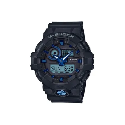 CASIO Кварцевый механизм Мужские часы Liquid Crystal/Analog Dual Display Series 57,5мм*53,4мм*18,4мм Черные
