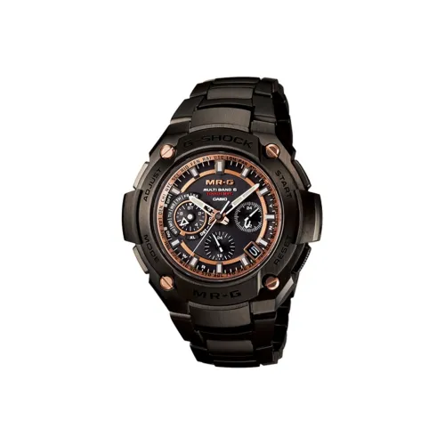 CASIO MR G Series Механические часы из нержавеющей стали с ремешком черный циферблат мужские часы