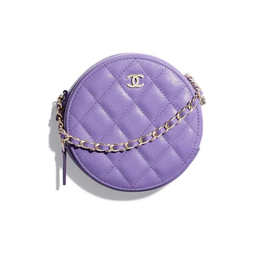 CHANEL 19Bag Коровья кожа Evening Мелочь Кошелек Женские Фиолетовый