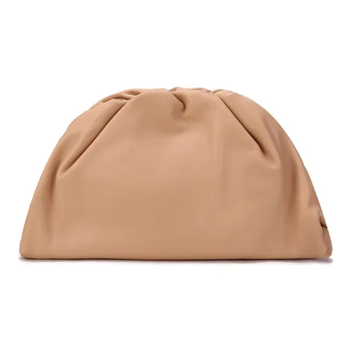 Bottega Veneta POUCH Облачная сумка Коровья кожа Клатч Женские Миндаль