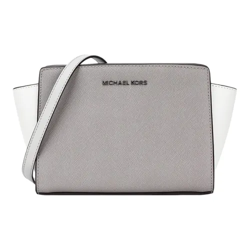 MICHAEL KORS Selma Сумка из коровьей кожи сумка через плечо сумка через плечо средний размер женский слоновая серая