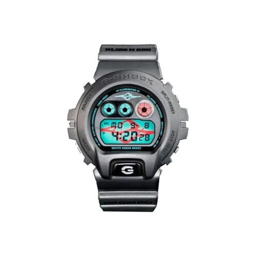 CASIO SQUAD Series G SHOCK Collection Кварцевый механизм Смольный ремешок Часы Мужские Черный циферблат