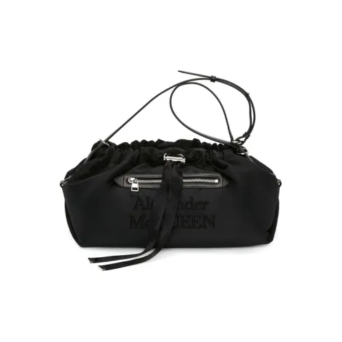 Alexander McQueen Набор Нейлоновая Шнурок Сумка Сумка через плечо Сумка для женщин Черный