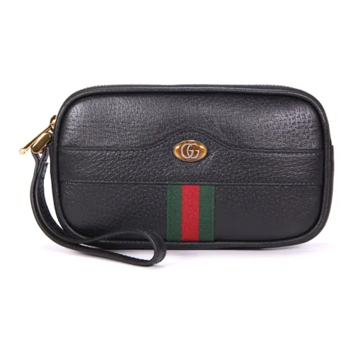 GUCCI Кожа Напульсник Клатч Мини Женский Черный